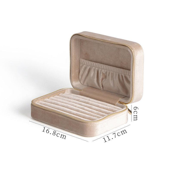 Portable Travel Fleece Exquisite Jewelry Storage Bag - Jewelry Packaging Mall
