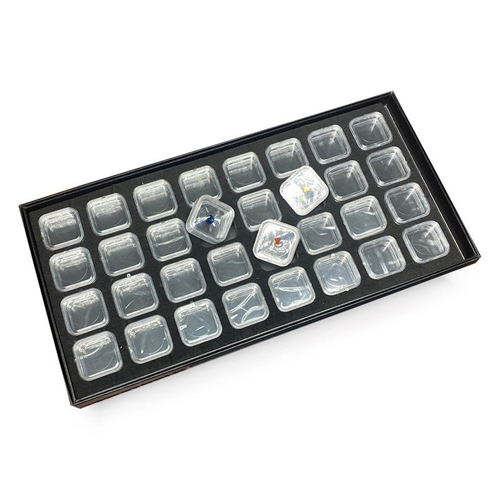Round Corner Transparent Acrylic Gem Box(10PCS)-JPM0151