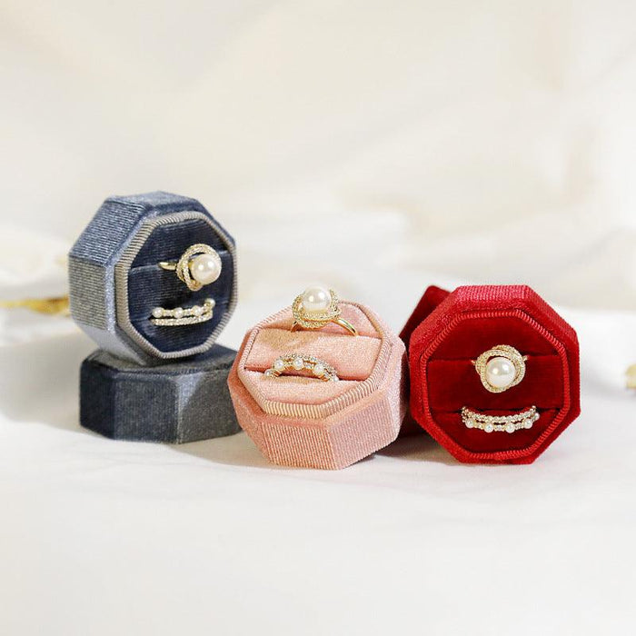 Opulent Octagons Velvet Box Collection - Jewelry Packaging Mall