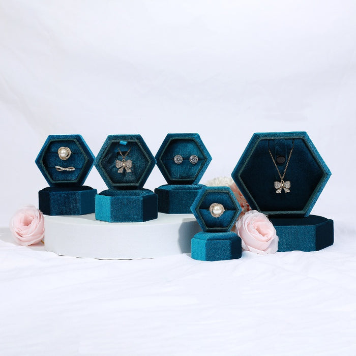 Hexagon Ring Velvet Box Collection-JPM0193