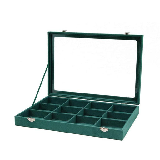 Green Luxurious Velvet Jewelry Display Tray-JPM0067 - Jewelry Packaging Mall