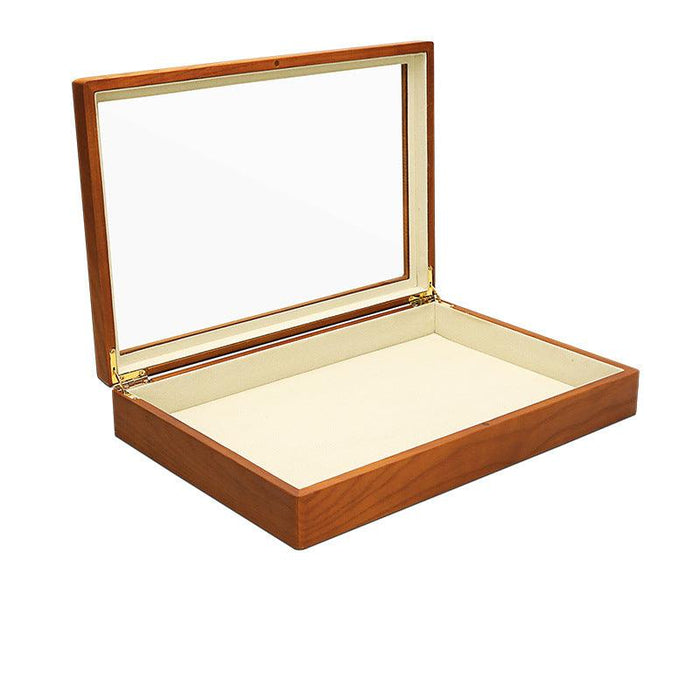 Wooden Showcase Tray Transparent Lid-JPM0113 - Jewelry Packaging Mall