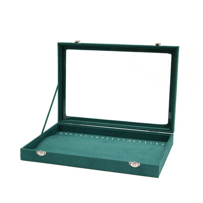 Green Luxurious Velvet Jewelry Display Tray-JPM0067 - Jewelry Packaging Mall