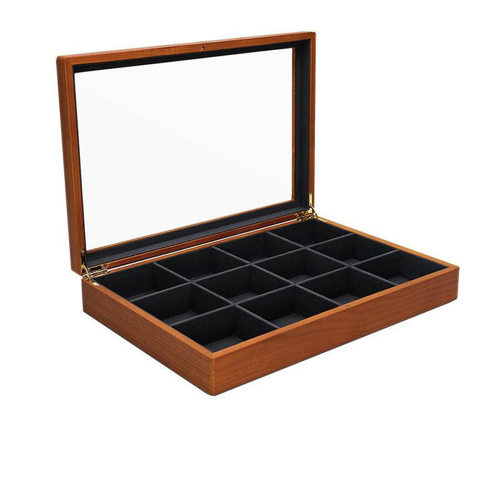 Wooden Showcase Tray Transparent Lid-JPM0113 - Jewelry Packaging Mall