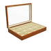 Cheerish Wooden Showcase Trays (w/ Hinged Transparent Lid) - Jewelry Packaging Mall