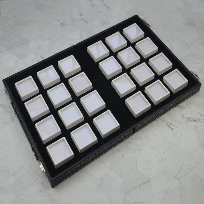 Gem Boxes Salesman Suitcase w/ Lock (Gem Boxes Included)-JPM0129 - Jewelry Packaging Mall