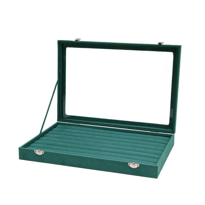 Green Luxurious Velvet Jewelry Display Tray-JPM0067 - Jewelry Packaging Mall