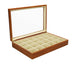 Cheerish Wooden Showcase Trays (w/ Hinged Transparent Lid) - Jewelry Packaging Mall