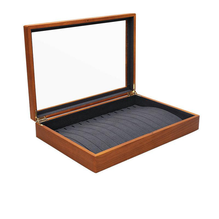 Wooden Showcase Tray Transparent Lid-JPM0113 - Jewelry Packaging Mall