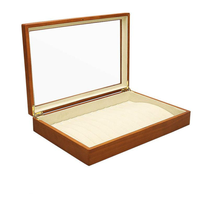 Wooden Showcase Tray Transparent Lid-JPM0113 - Jewelry Packaging Mall