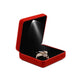 Velvet Brooch Memorial Pin Badge Box with LED - Jewelry Packaging Mall