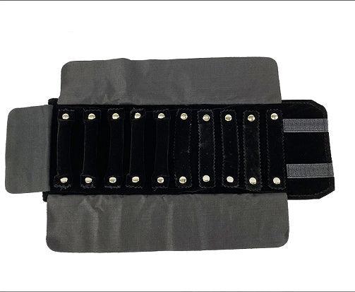 PU Leatherette Black Jewelry Roll - Jewelry Packaging Mall
