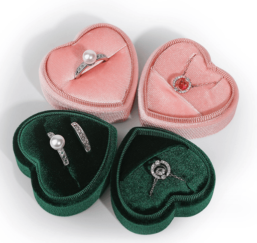 Bute Heart Velvet Box Collection-JPM0176 - Jewelry Packaging Mall