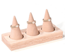 Cone Shape Wood Finger Ring Stand For Fashion Jewelry - Jewelry Packaging Mall