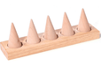 Cone Shape Wood Finger Ring Stand For Fashion Jewelry - Jewelry Packaging Mall