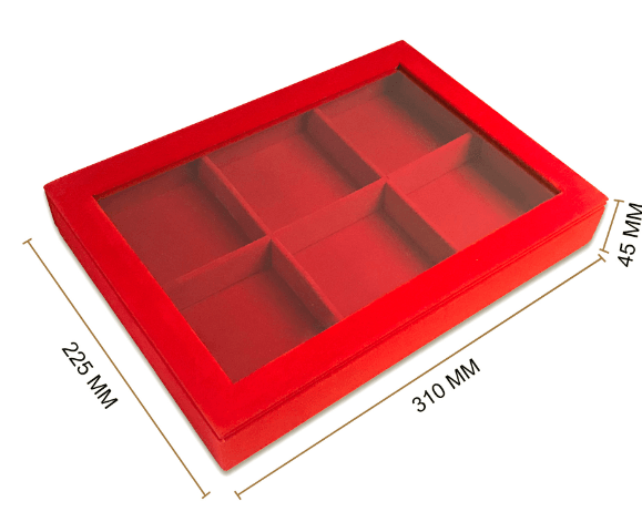 Showcase Tray W/ Transparent Lid-JPM0081 - Jewelry Packaging Mall