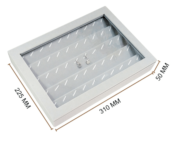 Showcase Tray W/ Transparent Lid-JPM0081 - Jewelry Packaging Mall