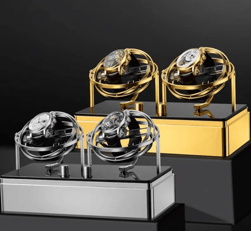 Double Metal Watch Winder Display - Jewelry Packaging Mall