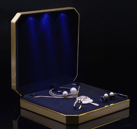 Octagonal Set Collection - LED Box - Jewelry Packaging Mall