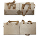 Golden Brown Shopping Bag with Ribbon (50 pcs Per Pack) - Jewelry Packaging Mall