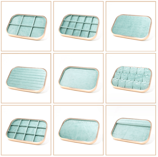 Light Green Showcase Trays - Jewelry Packaging Mall