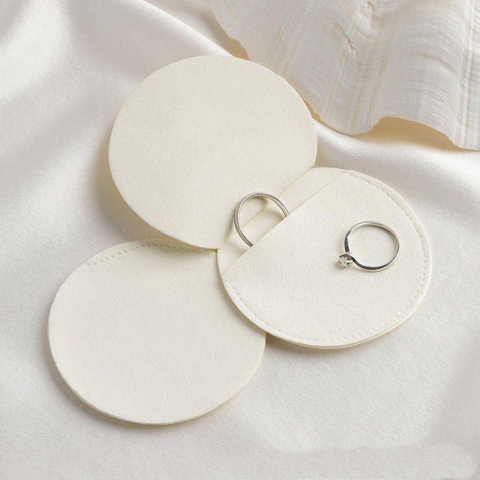 Microfiber Round Shape Pouches ( 50 pcs Per Pack ) - Jewelry Packaging Mall