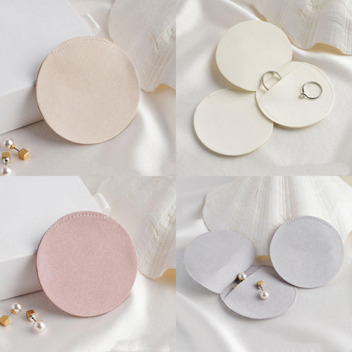 Microfiber Round Shape Pouches ( 50 pcs Per Pack ) - Jewelry Packaging Mall