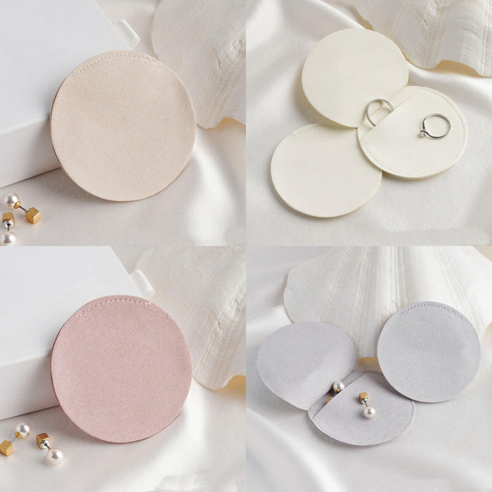 Microfiber Round Shape Pouches ( 50 pcs Per Pack ) - Jewelry Packaging Mall