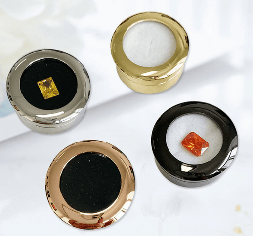 Round Shape Metal Gem Boxes(10PCS)-JPM0148 - Jewelry Packaging Mall