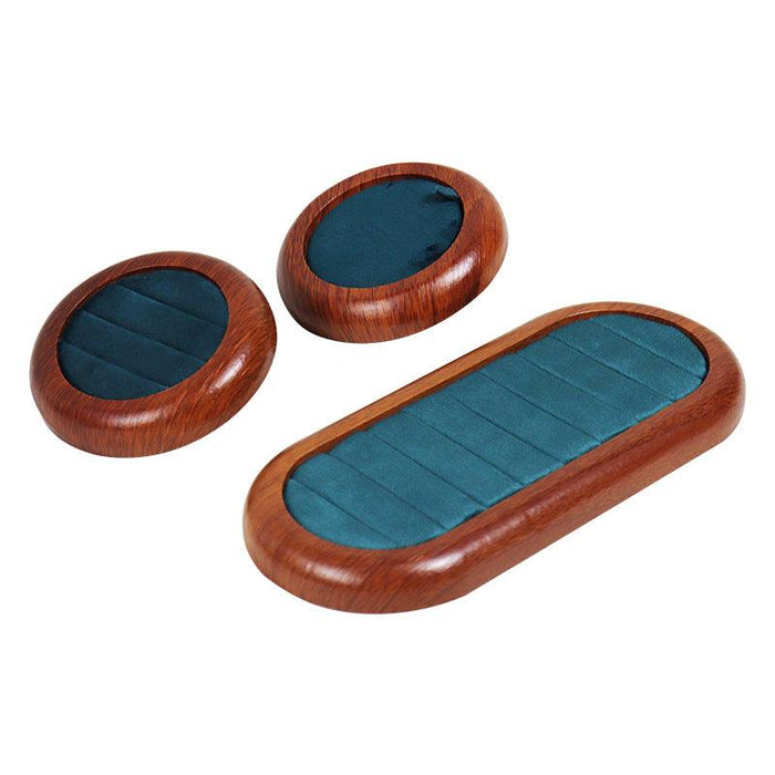 Round Shape Wood Counter Showcase Tray-JPM0079 - Jewelry Packaging Mall