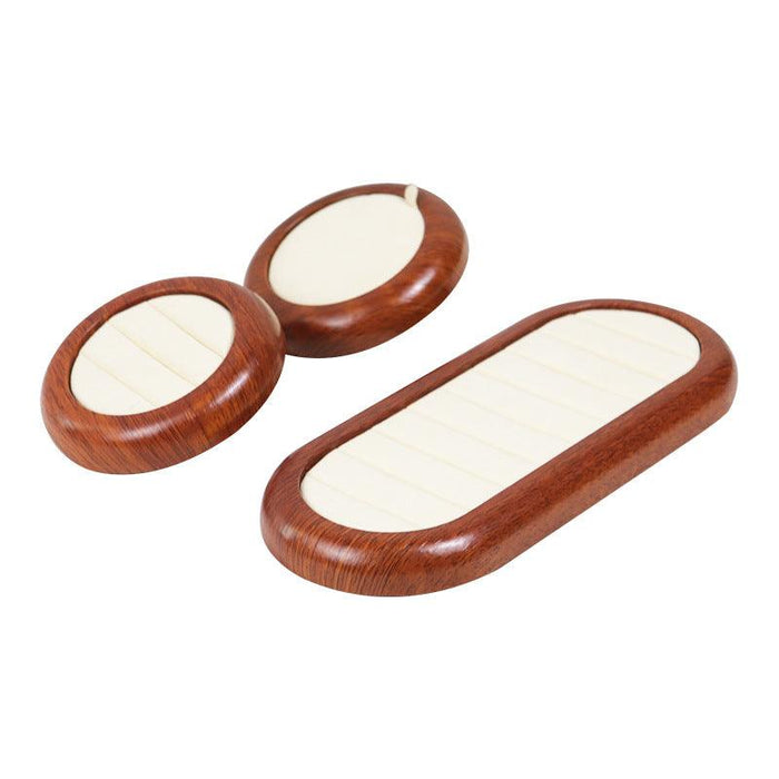 Round Shape Wood Counter Showcase Tray-JPM0079 - Jewelry Packaging Mall