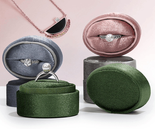 Oval Velvet Box Collection-JPM0169 - Jewelry Packaging Mall