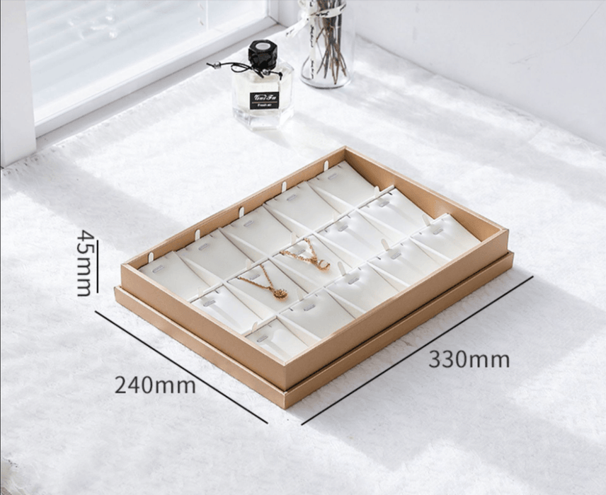 Trendy Showcase Trays w/ Transparent Lid-JPM0108 - Jewelry Packaging Mall