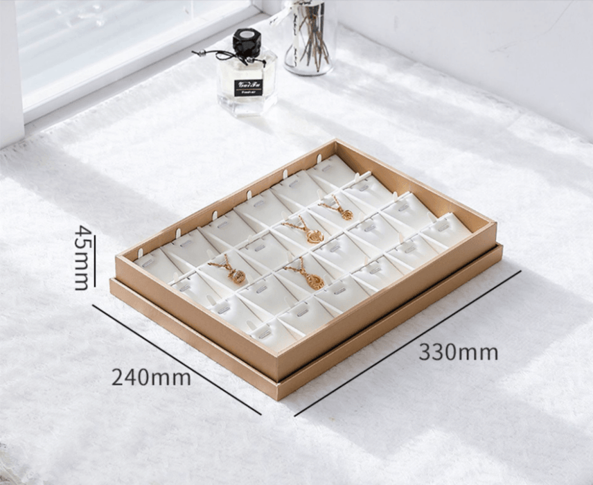 Trendy Showcase Trays w/ Transparent Lid-JPM0108 - Jewelry Packaging Mall