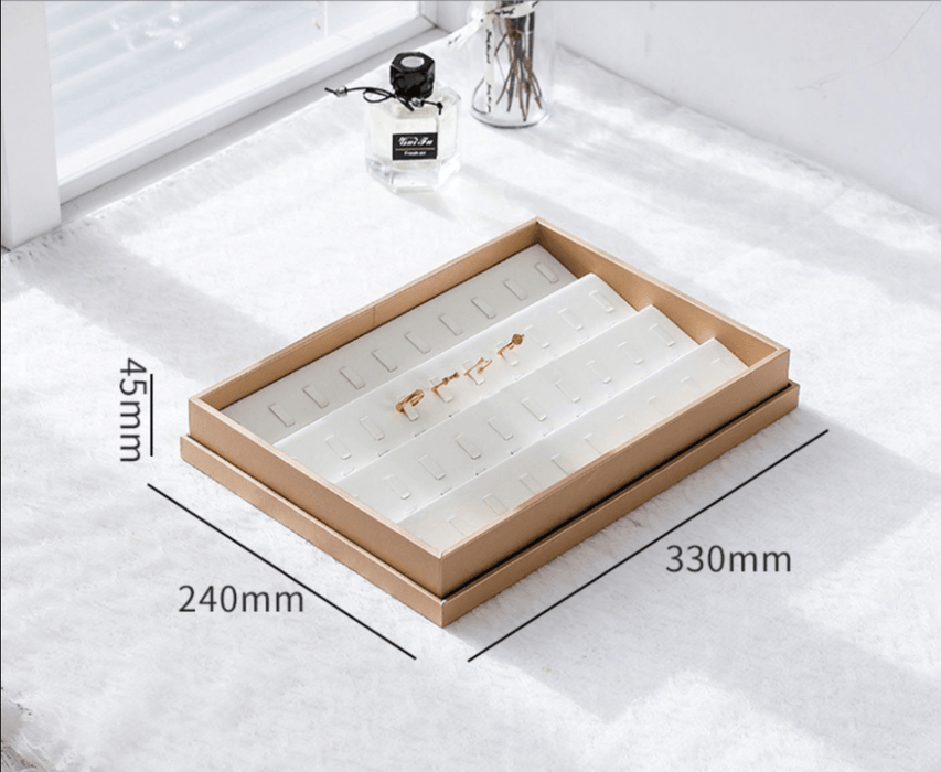 Trendy Showcase Trays w/ Transparent Lid-JPM0108 - Jewelry Packaging Mall