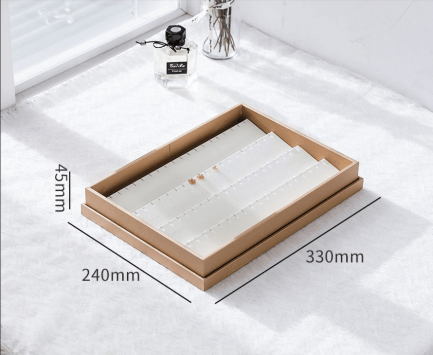 Trendy Showcase Trays w/ Transparent Lid - Jewelry Packaging Mall