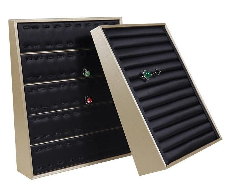 Vertical Brushed PU 100-Seat Viewing Tray-JPM0090 - Jewelry Packaging Mall