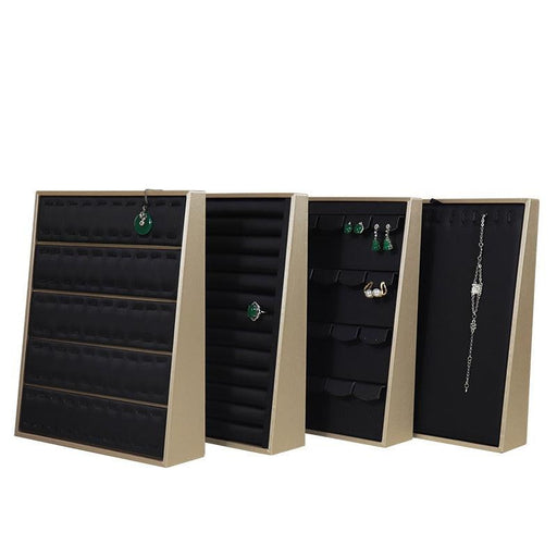 Vertical Brushed PU 100-Seat Viewing Tray-JPM0090 - Jewelry Packaging Mall