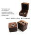 Walnut Wood Engagement Single Ring Gift Box - Jewelry Packaging Mall