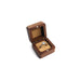 Walnut Wood Engagement Single Ring Gift Box - Jewelry Packaging Mall