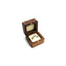 Walnut Wood Engagement Single Ring Gift Box - Jewelry Packaging Mall