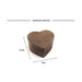 Walnut Wood Heart Single and Double ring Jewelry box - Jewelry Packaging Mall