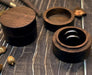 Walnut Wooden Small Jewelry Ring Box with Two Slots Black Velvet - Jewelry Packaging Mall
