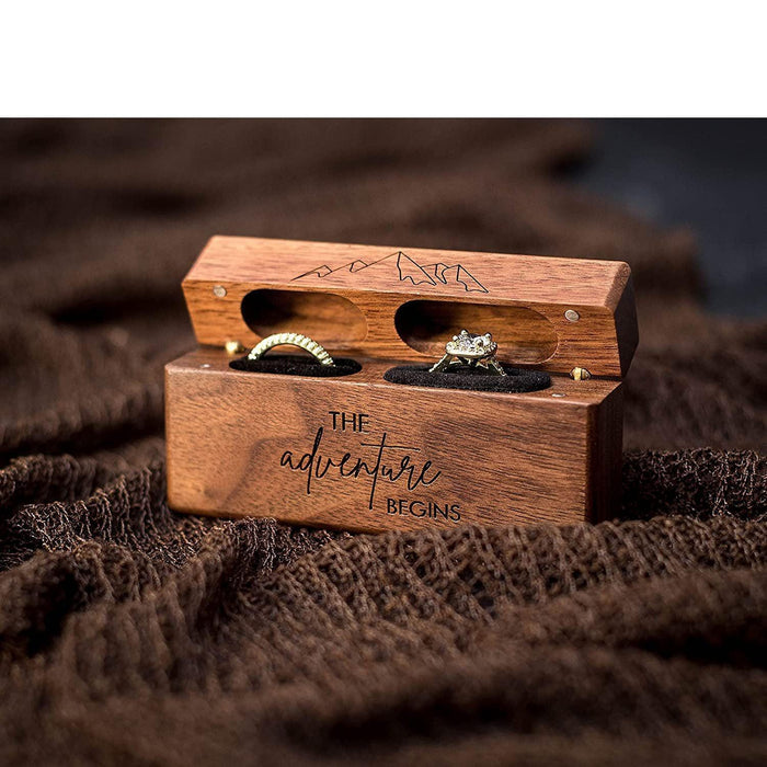 Wood Ring Box for Wedding Ceremony-Engagement - Jewelry Packaging Mall