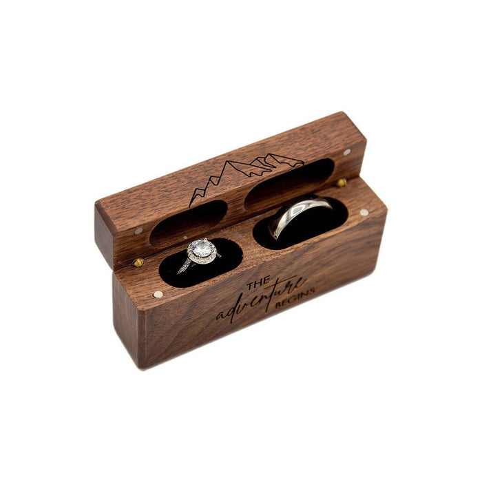 Wood Ring Box for Wedding Ceremony-Engagement - Jewelry Packaging Mall