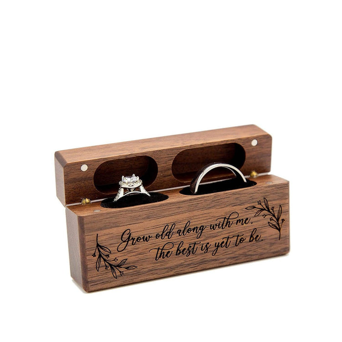 Wood Ring Box for Wedding Ceremony-Engagement - Jewelry Packaging Mall