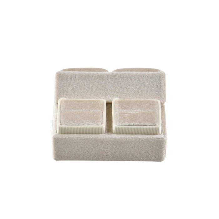 Zetland Velvet Double Rings Box Collection-JPM0205 - Jewelry Packaging Mall