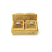 Zetland Velvet Double Ring Box - Jewelry Packaging Mall