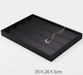 Black Linear PU Leather Showcase Trays - Jewelry Packaging Mall