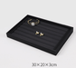 Black Linear PU Leather Showcase Tray-JPM0058 - Jewelry Packaging Mall